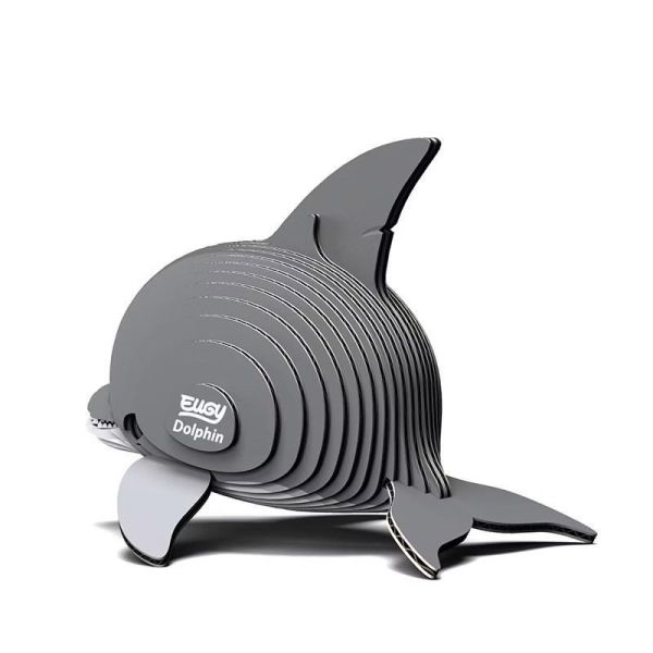 【EUGY】3D紙板拼圖_021_海豚 