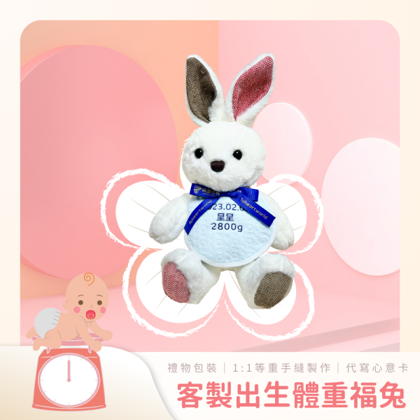 【同畫世界】客製出生紀念星座體重福兔 
