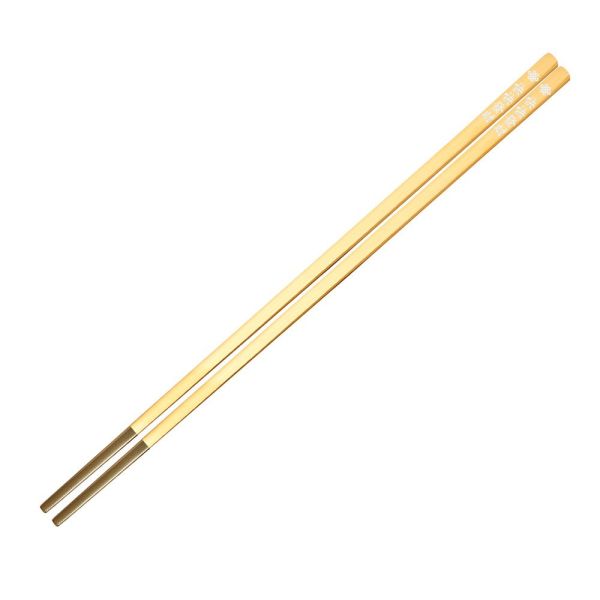 【雨揚珍品】筷樂發財金銀筷架組 