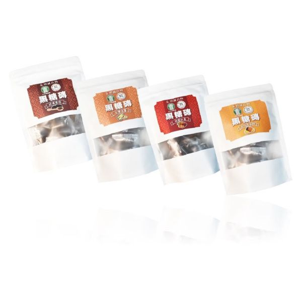 【雲林良品X古坑鄉農會聯名】黑糖磚 _3包_5包_10包 (10顆/180g/包)( 原味、老薑、桂圓紅棗、古坑茂谷柑 ) 