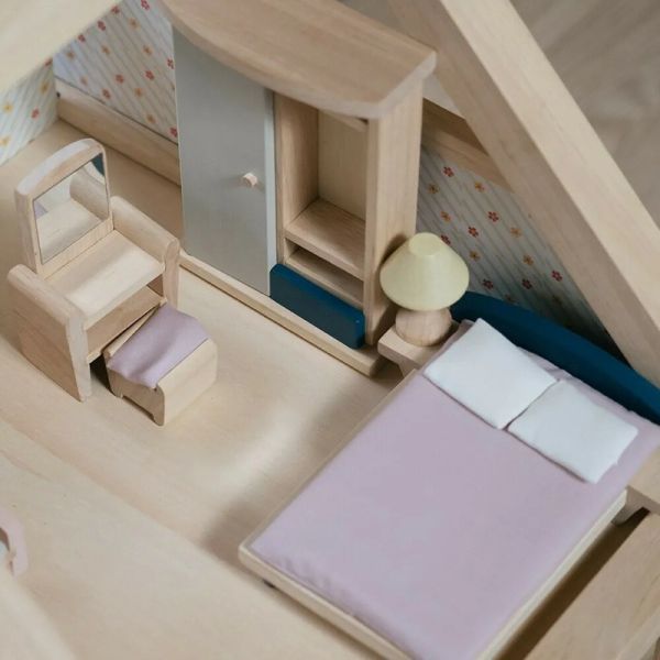 泰國Plantoys 典藏娃娃屋-主臥房(清新藍) 