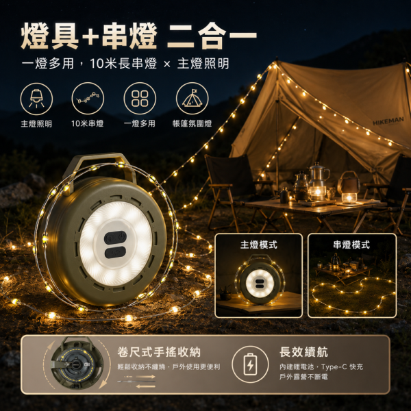 二合一LED露營燈 露營燈,LED露營燈,戶外燈,露營照明,露營用品,露營裝備,氛圍燈,戶外照明