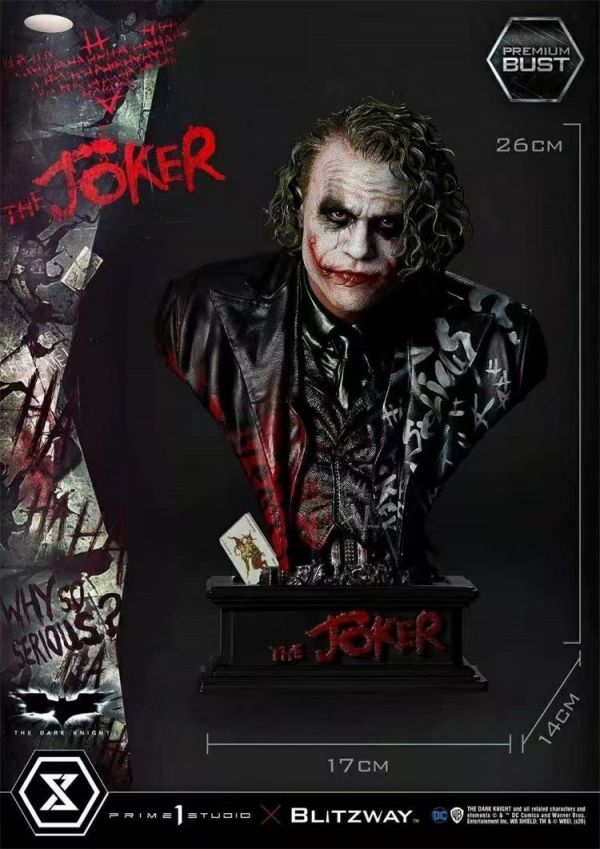 【補款】GK-Prime 1 Studio&Blitzway『DC—JOKER 小丑 希斯萊傑版 胸像』#正版授權 PBDC-08 1/3 