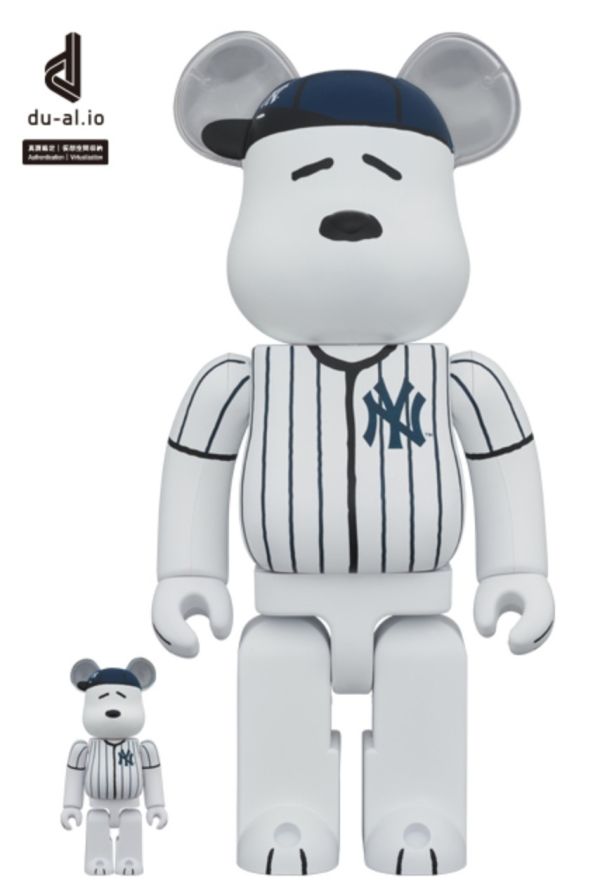 【預購】庫柏力克熊 BE@RBRICK MLB聯名史奴比 MLB × PEANUTS BE@RBRICK SNOOPY 100％+400％ 