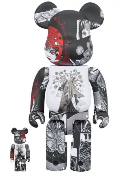 【預購】庫柏力克熊 BE@RBRICK 山本耀司×伊藤潤二 漩渦 S'YTE × Junji Ito UZUMAKI 500% 
