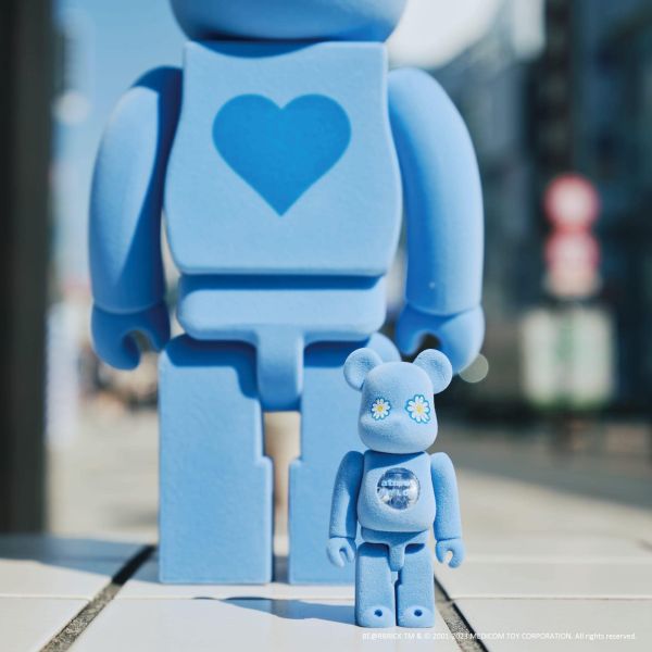 【預購】庫柏力克熊 BE@RBRICK atmos × NYLON JAPAN TYPE-2 天空藍 100％ & 400％ 