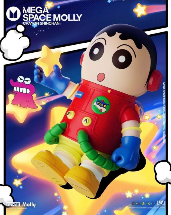 【預購】泡泡瑪特 POP MART 太空莫莉 Space Molly x 蠟筆小新 動感超人小新 野原新之助  100%+400% 