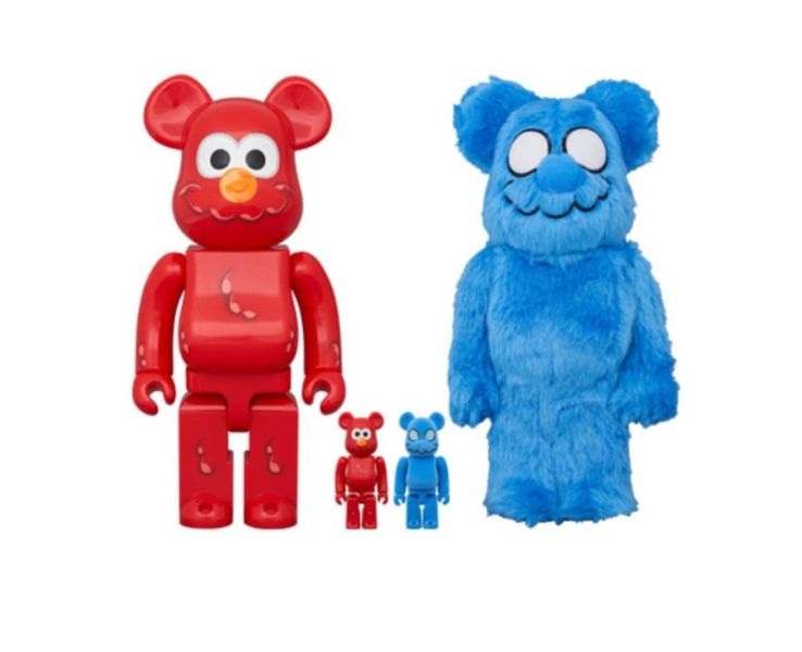 【預購】庫柏力克熊 BE@RBRICK CPD x 芝麻街 COIN PARKING DELIVERY × SESAME STREET ELMO (CPD Ver.) & 白井さん (SESAME STREET Ver.) 100％ & 400％ 