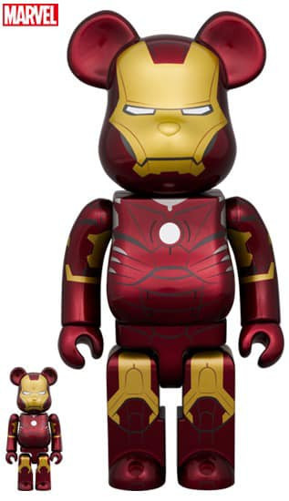 【預購】庫柏力克熊 BE@RBRICK 漫威 鋼鐵人馬克3 IRON MAN MARK III 100％+400％&1000% 