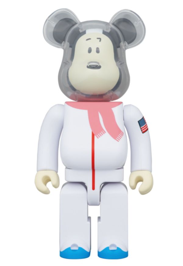 【預購】庫柏力克熊 BE@RBRICK 太空史奴比 ASTRONAUT SNOOPY 400％ 1000% 