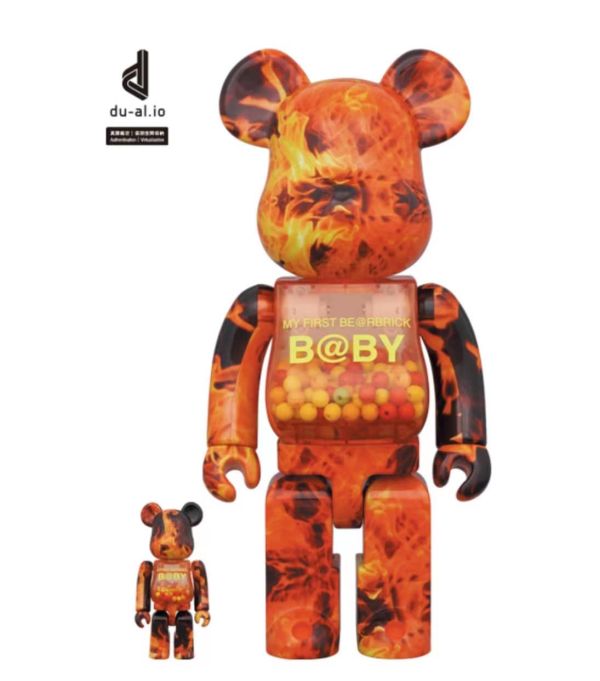 【預購】庫柏力克熊 Be@rbrick  火焰千秋 100%+ 400% 