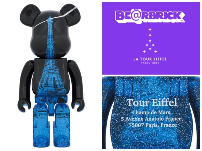 【預購】庫柏力克熊 BE@RBRICK  艾菲爾鐵塔 EIFFEL TOWER BE@RBRICK SPARKLING Ver. 100％ & 400％ 1000% 