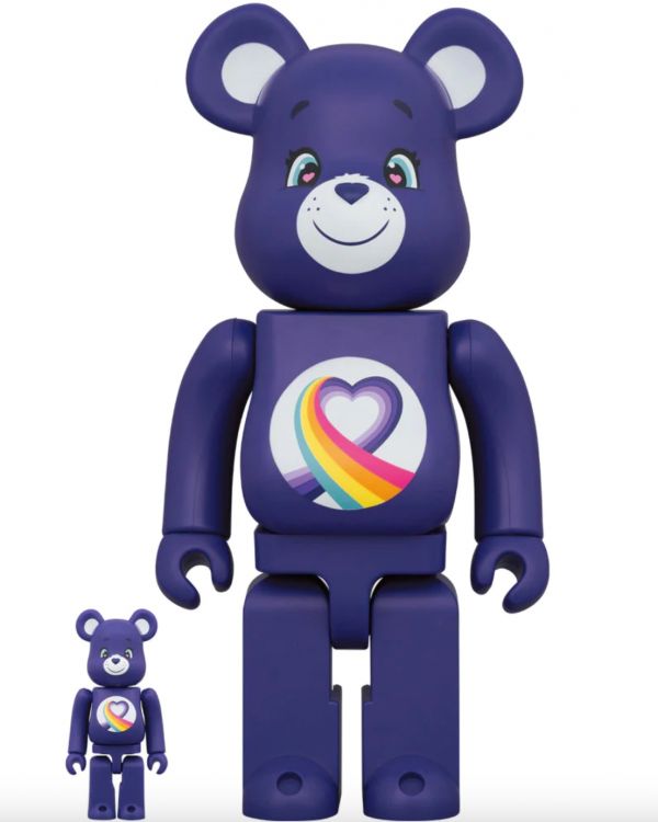 【預購】庫柏力克熊 BE@RBRICK 彩虹愛心熊Care Bears(TM) Rainbow Heart Bear 100%+400% 