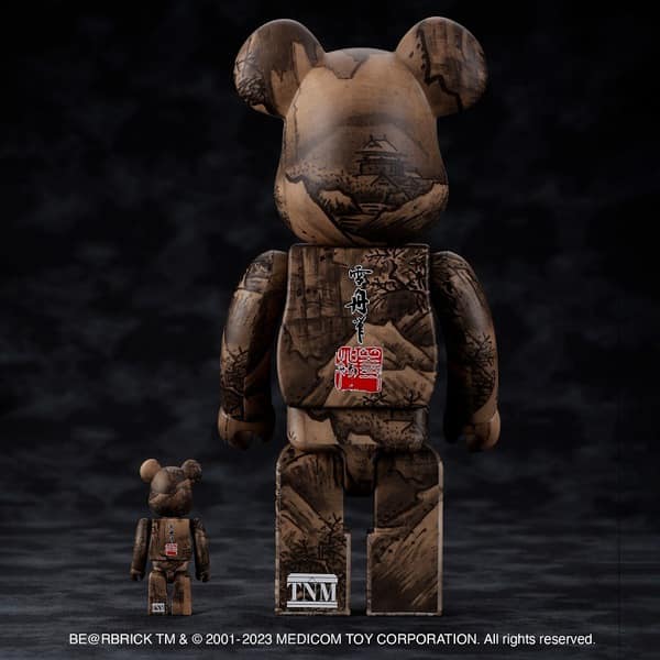 【預購】庫柏力克熊 BE@RBRICK 雪舟 国宝 「秋冬山水図（冬景図）」100%+400% 