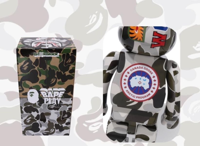 【預購】庫柏力克熊 BE@RBRICK  bape鯊魚 BAPE(R) × CANADA GOOSE SHARK 100％ & 400％ 1000% 