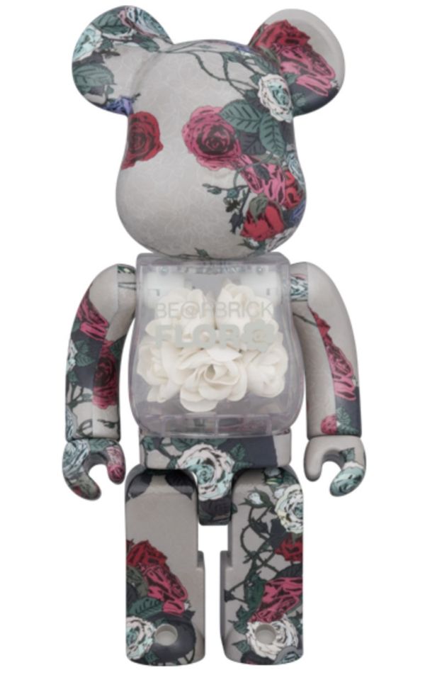 【預購】庫柏力克熊 BE@RBRICK 夜光肚中花 FLOR@ GLOW IN THE DARK 400％＆1000%(2025熊展限定） 