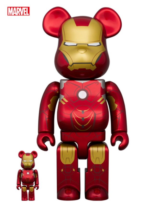 【預購】庫柏力克熊 BE@RBRICK 漫威 鋼鐵人馬克4  ROYAL SELANGOR IRON MAN MARK IV 100％ & 400％(2024熊展限定） 