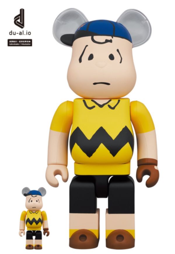 【預購】庫柏力克熊 BE@RBRICK 史奴比 布朗  MLB × PEANUTS BE@RBRICK Charlie Brown 100％+400％ 
