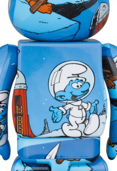 【預購】庫柏力克熊 BE@RBRICK 藍色小精靈 藍色款 The Smurfs 「The Astrosmurf」500% 
