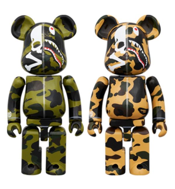 【預購】庫柏力克熊 BE@RBRICK  超合金 MASTERMIND VS BAPE(R) GREEN／YELLOW  200% 