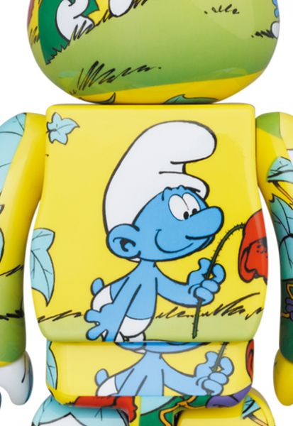 【預購】庫柏力克熊 BE@RBRICK 藍色小精靈 黃色款 The Smurfs 「The Purple Smurfs」500% 