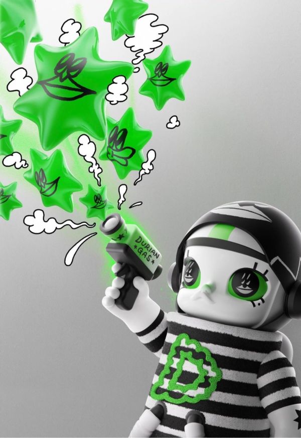 【預購】泡泡瑪特 POP MART 太空莫莉 Space Molly x 榴槤人  400% 