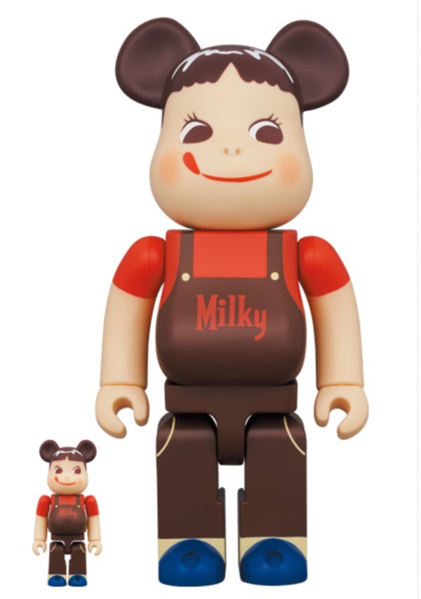 【預購】庫柏力克熊 BE@RBRICK  巧克力奶妹ペコちゃん チョコレートミルキー 100％ & 400％ 