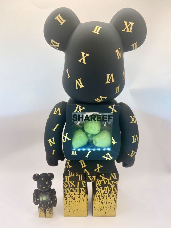 【現貨】庫柏力克熊 BE@RBRICK SHAREEF 3 青蘋果 500％ 