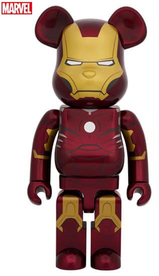 【預購】庫柏力克熊 BE@RBRICK 漫威 鋼鐵人馬克3 IRON MAN MARK III 100％+400％&1000% 