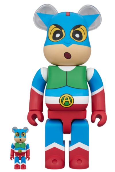 【預購】庫柏力克熊 BE@RBRICK 蠟筆小新 動感超人小新 アクション仮面しんちゃん 100%+400％&1000%(2025熊展限定） 