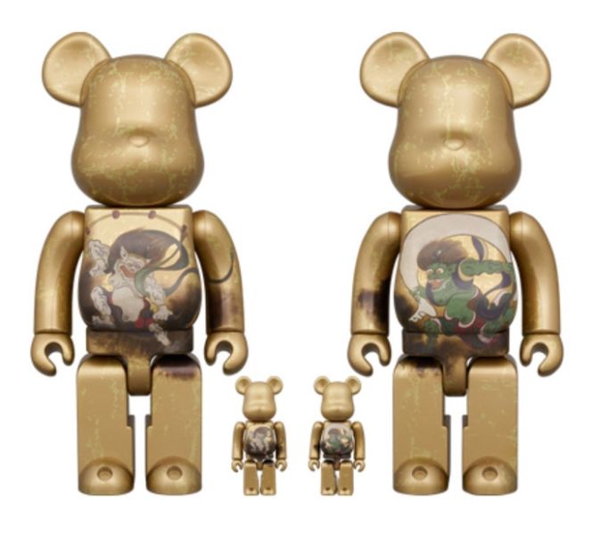 【預購】庫柏力克熊 BE@RBRICK 風神雷神 100％ & 400％ 4 PCS SET 