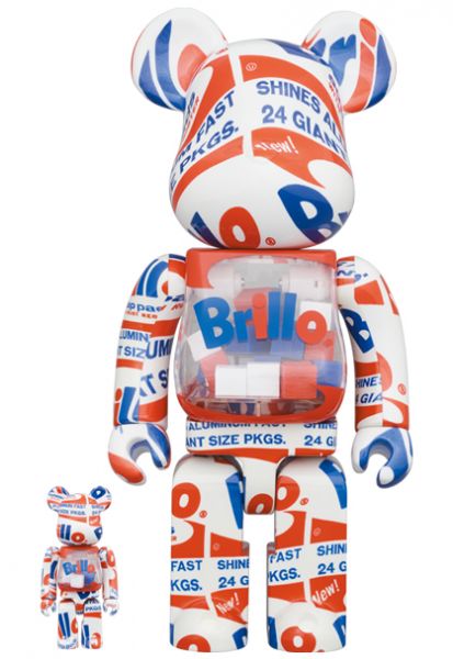 【預購】庫柏力克熊 BE@RBRICK 安迪沃荷 ANDY WARHOL "Brillo" 2022 500%&1000% 