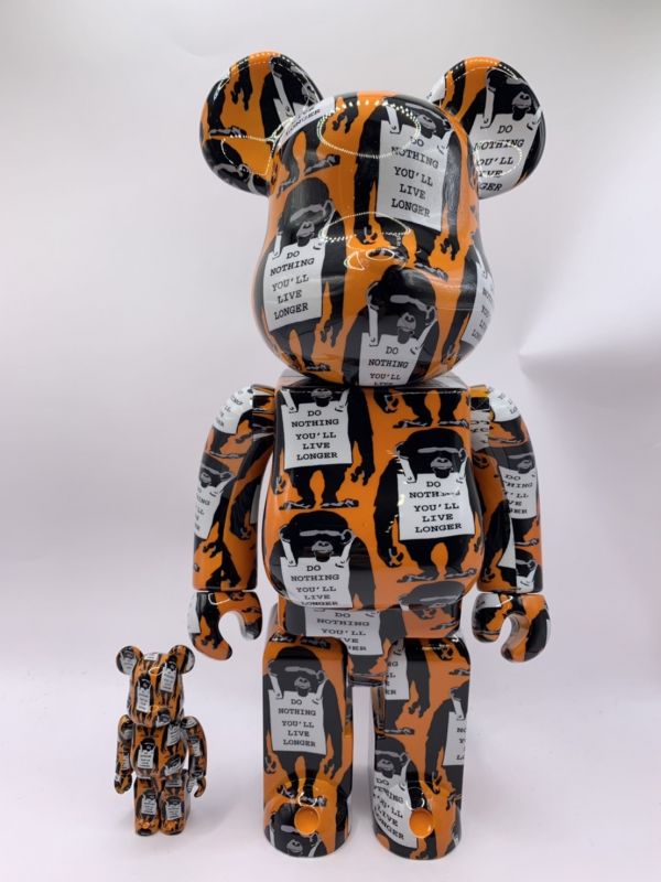 【現貨】庫柏力克熊 BE@RBRICK 班克斯 黑猴 MONKEY SIGN 500% 