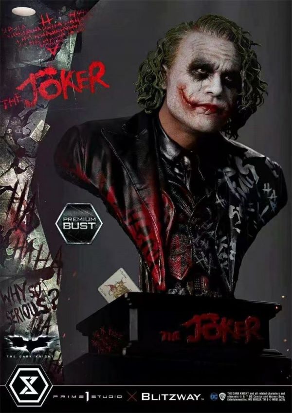 【補款】GK-Prime 1 Studio&Blitzway『DC—JOKER 小丑 希斯萊傑版 胸像』#正版授權 PBDC-08 1/3 