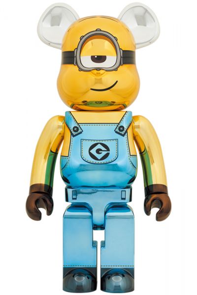 【預購】庫柏力克熊 BE@RBRICK 小小兵-STUART Chrome 100%+400% 1000% 