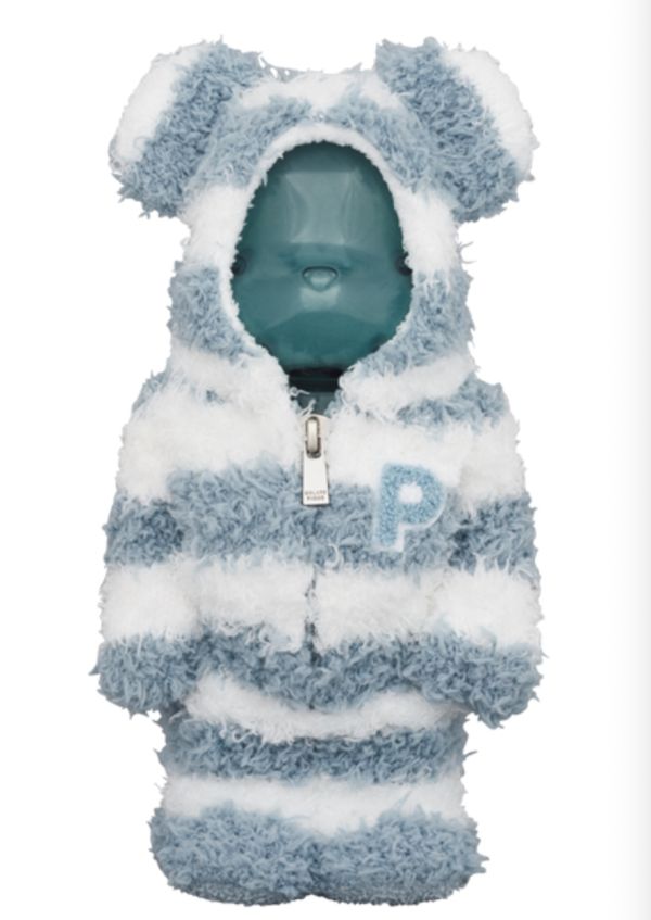 【現貨】庫柏力克熊 BE@RBRICK  GELATO PIQUE 睡衣熊（藍）400% 