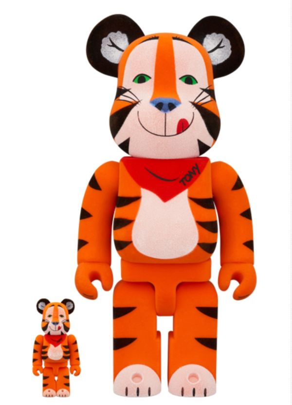 【預購】庫柏力克熊 BE@RBRICK TONY THE TIGER VINTAGE FLOCKY Ver. 東尼虎 復古植絨版 100％ & 400％ 