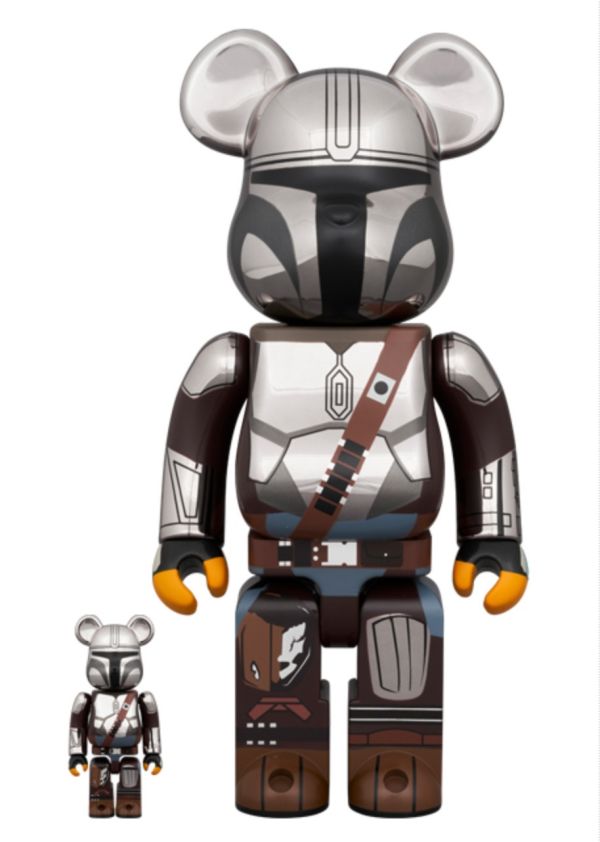 【預購】庫柏力克熊 BE@RBRICK 星際大戰 曼達洛人  STAR WAR THE MANDALORIAN CHROME Ver. 100％ & 400％ 1000% 