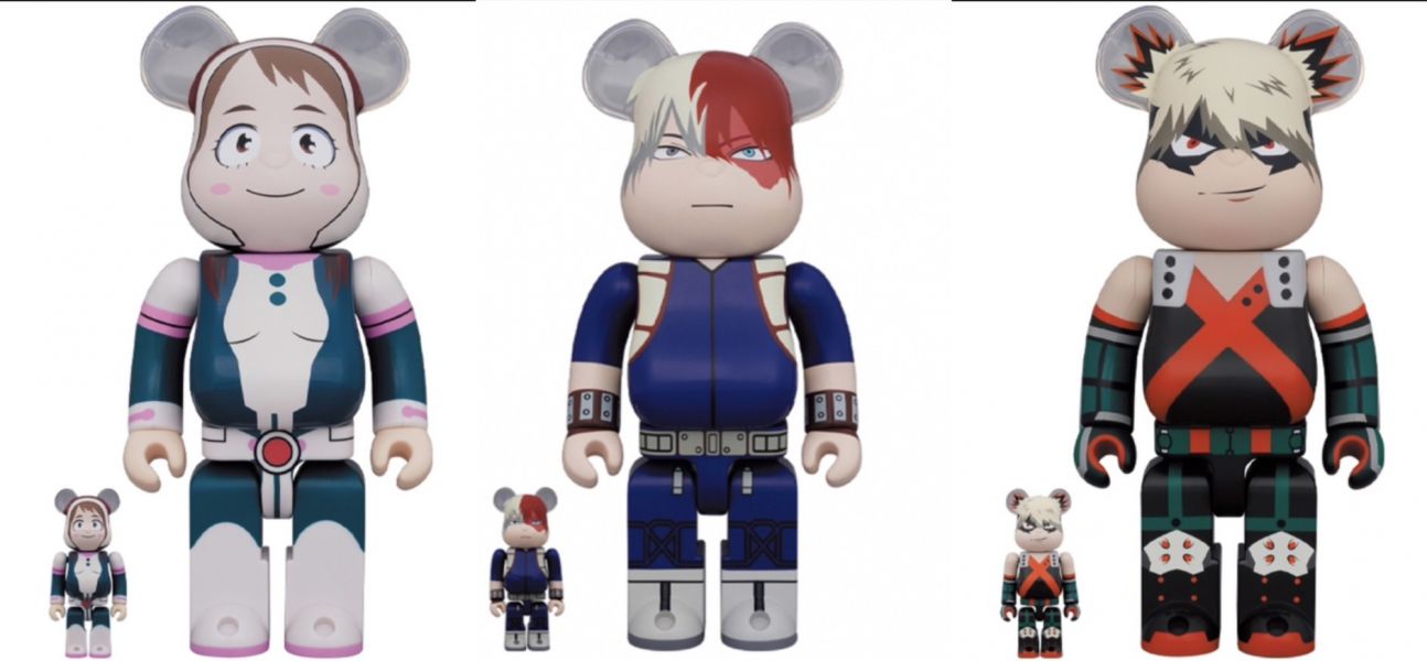 【預購】庫柏力克熊 BE@RBRICK 御茶子＆爆豪＆轟 100％ & 400％ 