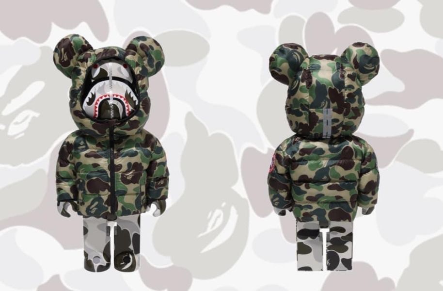 【預購】庫柏力克熊 BE@RBRICK  bape鯊魚 BAPE(R) × CANADA GOOSE SHARK 100％ & 400％ 1000% 