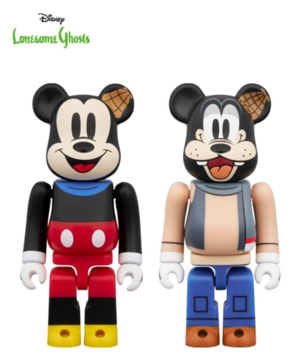 【預購】庫柏力克熊 BE@RBRICK  迪士尼 米奇＆高飛 MICKEY MOUSE & GOOFY (Lonesome Ghosts Ver.) 2PCS SET 100% 