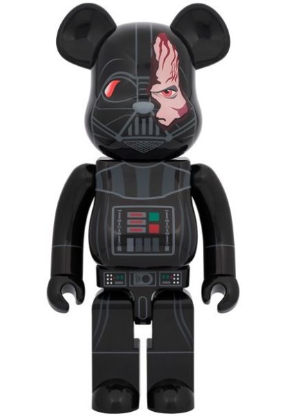 【預購】庫柏力克熊 BE@RBRICK 星際大戰 黑武士 DARTH VADER(TM) DAMAGE Ver. (OBI-WAN KENOBI Ver.) 100％ & 400％ 