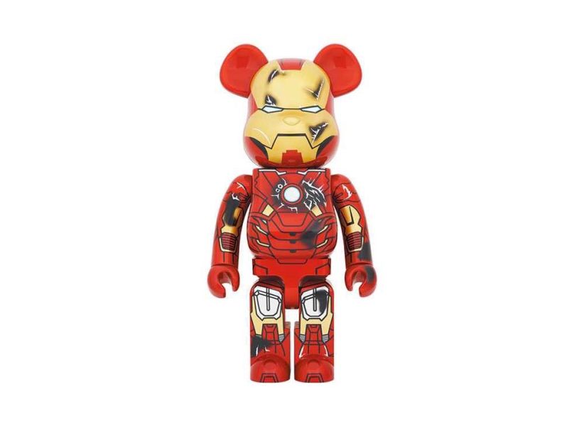 【預購】庫柏力克熊 BE@RBRICK  鋼鐵人戰損 MK6 400% 1000% 