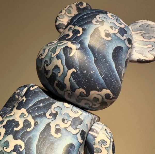 【現貨】庫柏力克熊 BE@RBRICK 葛飾北齋 葛飾北斎 上町祭屋台天井絵「男浪」100％ & 400％ 
