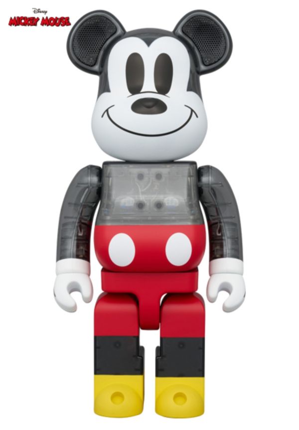 【預購】庫柏力克熊 BE@RBRICK 透明米奇 藍芽音響  AUDIO Portable Bluetooth(R) Speaker MICKEY MOUSE 400%(2025熊展限定） 
