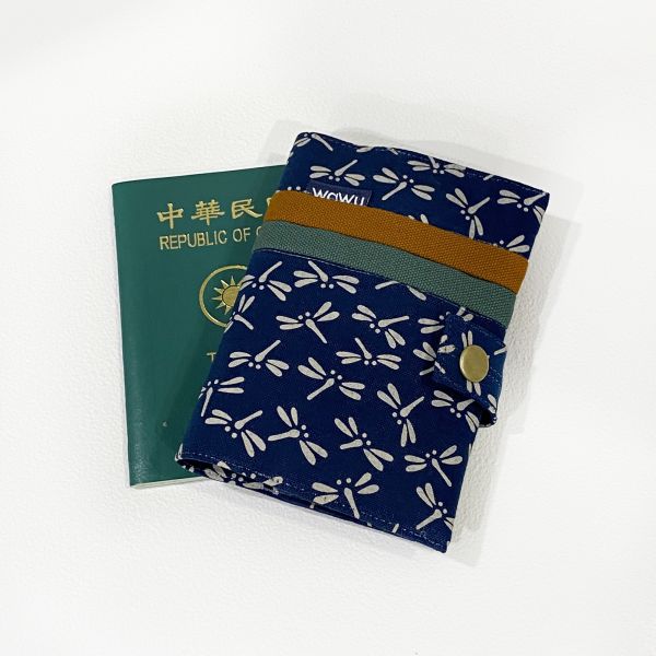 護照套+扣帶 (日和蜻蜓)  接單生產* 護照套,passportcase,パスポートケース