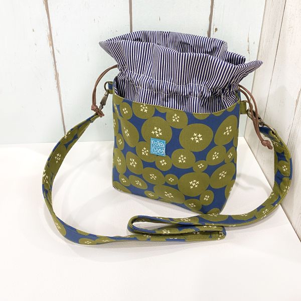 三層束口水桶包 (海松綠卵) 接單生產* 束口袋,巾着袋,水桶包,drawstring,drawstringpocket,隨身小包,隨身包