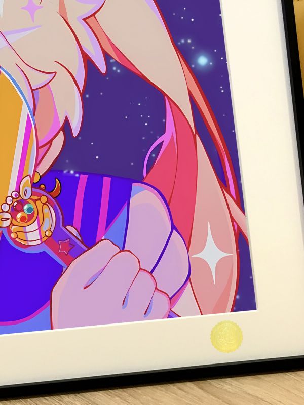 星空《閃光美少女》美少女戰士水兵月月野兔裝飾畫 