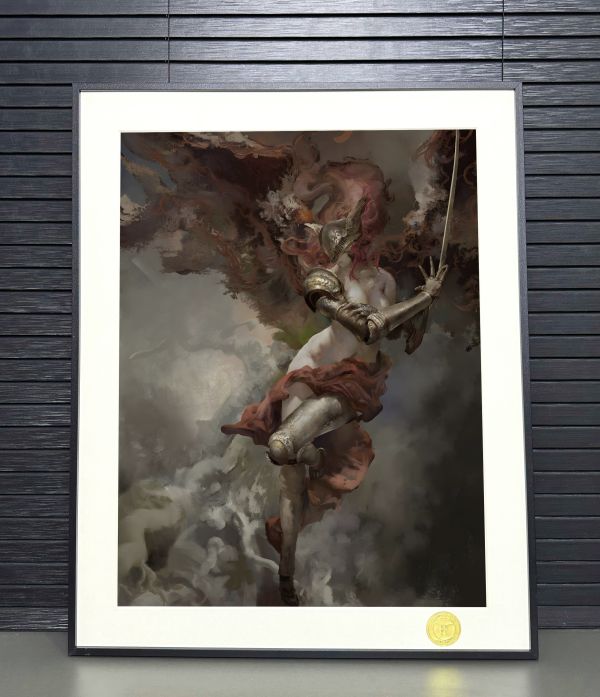 H2工作室 《瑪蓮妮亞》女武神艾爾登法環裝飾畫 