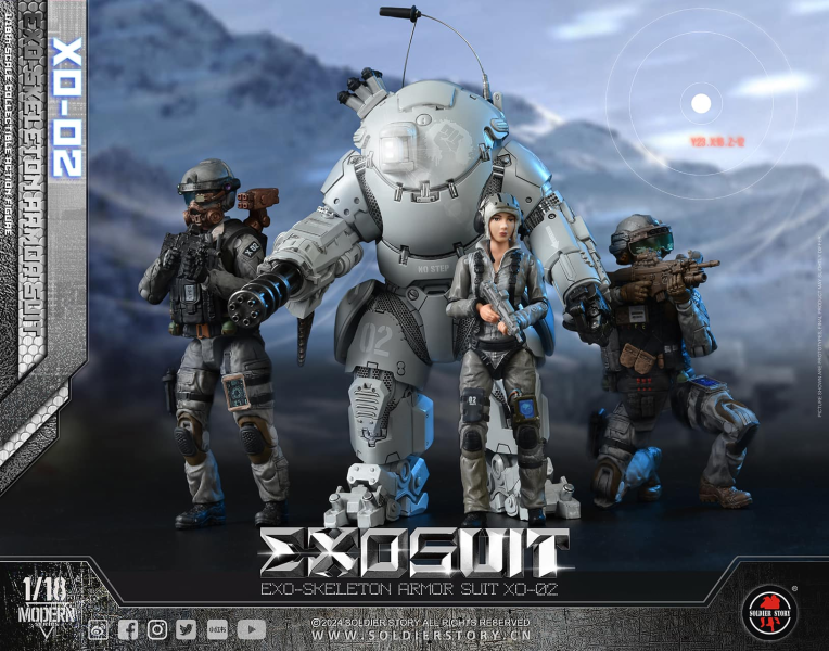 Soldier Story 1/18 EXO 外骨骼裝甲服XO-02 可動收藏人偶 